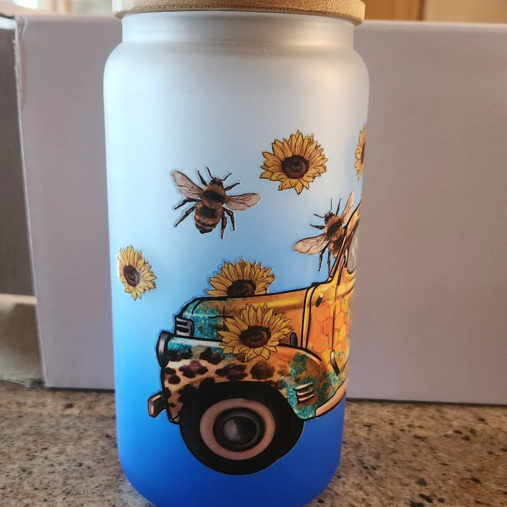 Sunflower  Gnome  Bee Mug - Picture 3 of 3